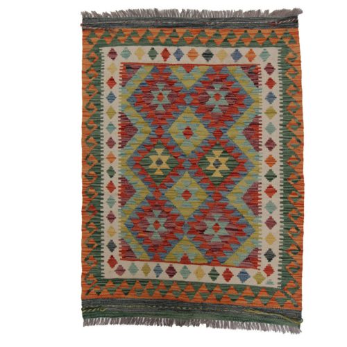 Kilim szőnyeg 143x105 kézi szövésű afgán gyapjú kilim