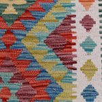 Kilim szőnyeg 143x105 kézi szövésű afgán gyapjú kilim