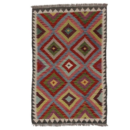 Kilim szőnyeg 156x102 kézi szövésű afgán gyapjú kilim