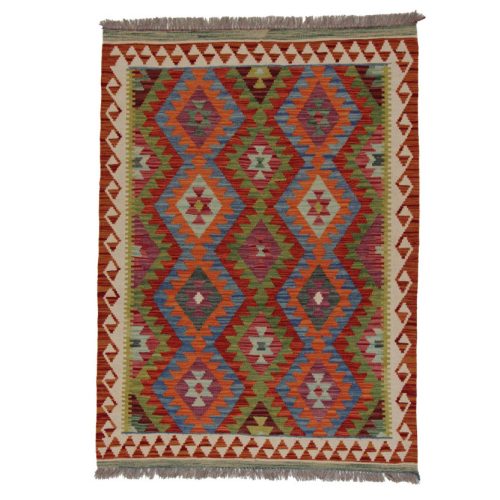 Chobi Kilim szőnyeg 146x106 kézi szövésű afgán gyapjú kilim