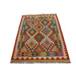 Kilim szőnyeg 151x100 kézi szövésű afgán gyapjú kilim