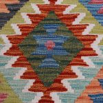 Kilim szőnyeg 151x100 kézi szövésű afgán gyapjú kilim