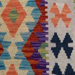Kilim szőnyeg 147x101 kézi szövésű afgán gyapjú kilim
