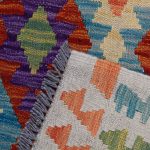 Kilim szőnyeg 147x101 kézi szövésű afgán gyapjú kilim