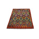 Kilim szőnyeg 150x102 kézi szövésű afgán gyapjú kilim