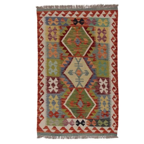 Kilim szőnyeg Chobi 148x93 kézi szövésű afgán gyapjú kilim