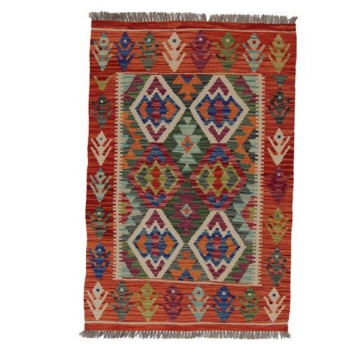 Kilim szőnyeg Chobi 144x97 kézi szövésű afgán gyapjú kilim