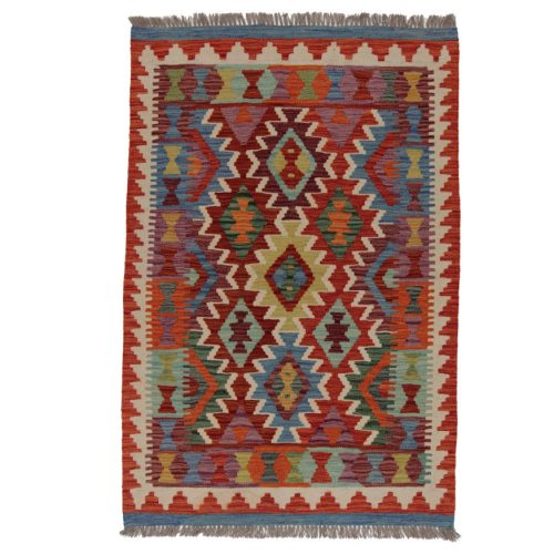 Kilim szőnyeg 151x102 kézi szövésű afgán gyapjú kilim