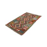 Kilim szőnyeg 155x101 kézi szövésű afgán gyapjú szőttes