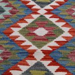 Kilim szőnyeg 155x101 kézi szövésű afgán gyapjú szőttes