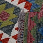 Kilim szőnyeg 155x101 kézi szövésű afgán gyapjú szőttes