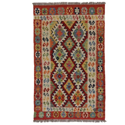 Kilim szőnyeg 164x101 kézi szövésű afgán gyapjú kilim