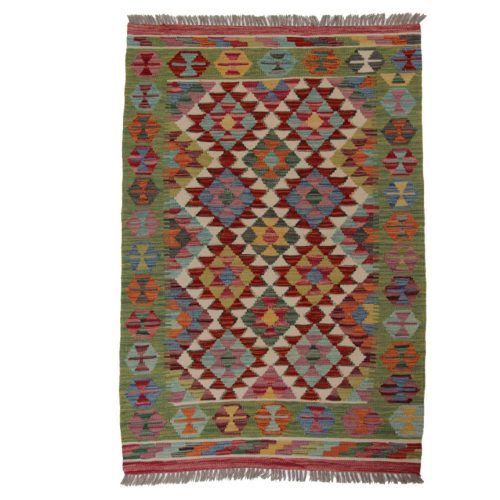 Chobi Kilim szőnyeg 148x104 kézi szövésű afgán gyapjú kilim