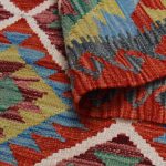 Kilim szőnyeg 156x103 kézi szövésű afgán gyapjú kilim