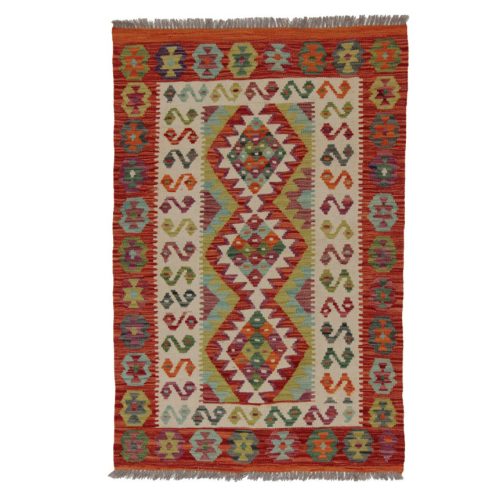 Kilim szőnyeg Chobi 150x98 kézi szövésű afgán gyapjú kilim