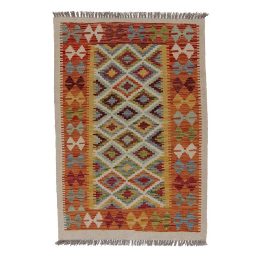 Kilim szőnyeg Chobi 142x97 kézi szövésű afgán gyapjú kilim