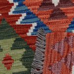 Kilim szőnyeg 157x104 kézi szövésű afgán gyapjú kilim