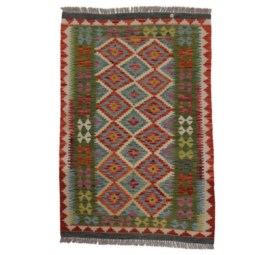 Kilim szőnyeg 149x102 kézi szövésű afgán gyapjú kilim