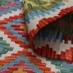 Kilim szőnyeg 149x102 kézi szövésű afgán gyapjú kilim