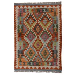 Kilim szőnyeg 145x103 kézi szövésű afgán gyapjú kilim