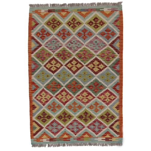 Kilim szőnyeg 151x105 kézi szövésű afgán gyapjú kilim