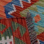 Kilim szőnyeg 152x107 kézi szövésű afgán gyapjú kilim