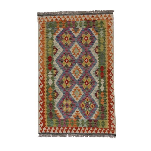 Chobi Kilim szőnyeg 162x103 kézi szövésű afgán gyapjú kilim