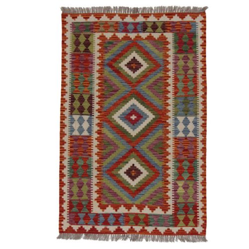 Kilim szőnyeg 146x98 kézi szövésű afgán gyapjú kilim