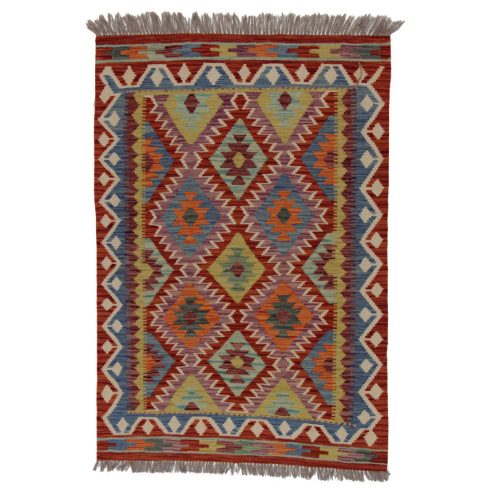 Kilim szőnyeg 151x104 kézi szövésű afgán gyapjú kilim