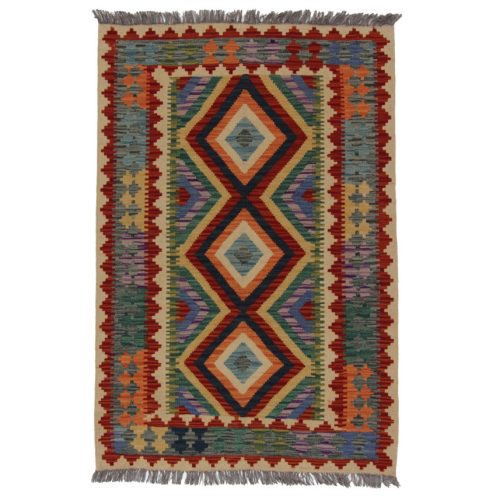 Kilim szőnyeg 151x101 kézi szövésű afgán gyapjú kilim