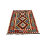 Kilim szőnyeg 151x101 kézi szövésű afgán gyapjú kilim