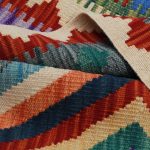 Kilim szőnyeg 151x101 kézi szövésű afgán gyapjú kilim