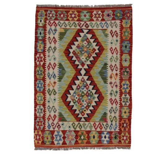 Kilim szőnyeg 147x103 kézi szövésű afgán gyapjú kilim