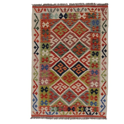 Chobi Kilim szőnyeg 154x107 kézi szövésű afgán gyapjú kilim