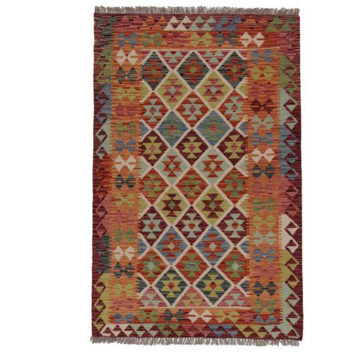 Chobi Kilim szőnyeg 162x106 kézi szövésű afgán gyapjú kilim