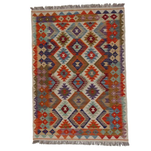 Kilim szőnyeg 146x103 kézi szövésű afgán gyapjú kilim