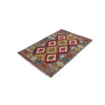 Kilim szőnyeg 157x102 kézi szövésű afgán gyapjú kilim
