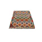 Kilim szőnyeg 154x104 kézi szövésű afgán gyapjú kilim