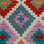 Kilim szőnyeg 154x104 kézi szövésű afgán gyapjú kilim