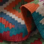 Kilim szőnyeg 154x104 kézi szövésű afgán gyapjú kilim