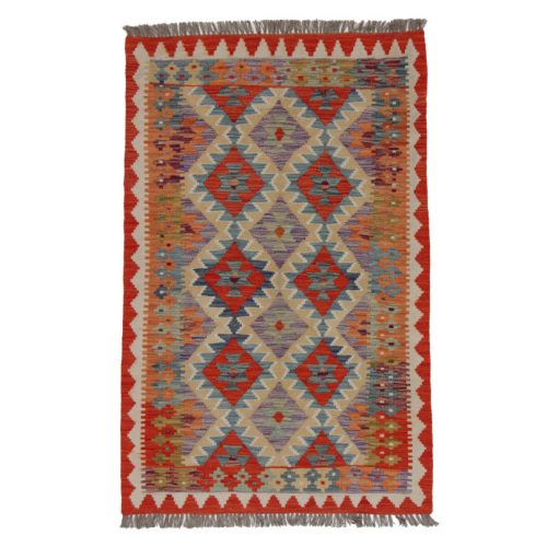 Kilim szőnyeg Chobi 152x96 kézi szövésű afgán gyapjú kilim