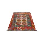 Kézi szövésű Kilim szőnyeg 138x101 afgán gyapjú kilim