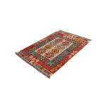 Kézi szövésű Kilim szőnyeg 138x101 afgán gyapjú kilim