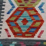 Kézi szövésű Kilim szőnyeg 138x101 afgán gyapjú kilim