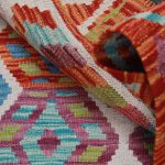 Kézi szövésű Kilim szőnyeg 138x101 afgán gyapjú kilim