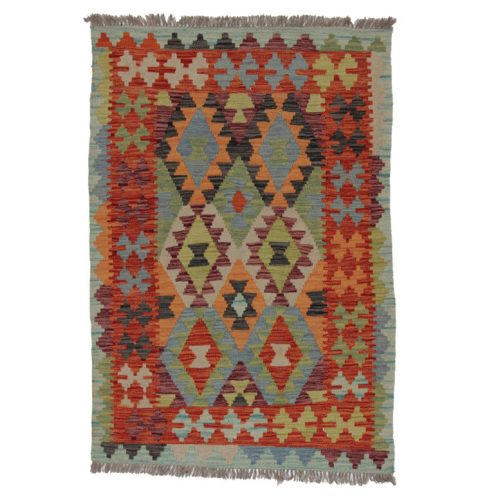 Kilim szőnyeg Chobi 145x99 kézi szövésű afgán gyapjú kilim