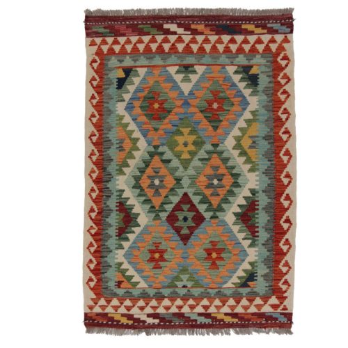 Chobi Kilim szőnyeg 154x101 kézi szövésű afgán gyapjú kilim