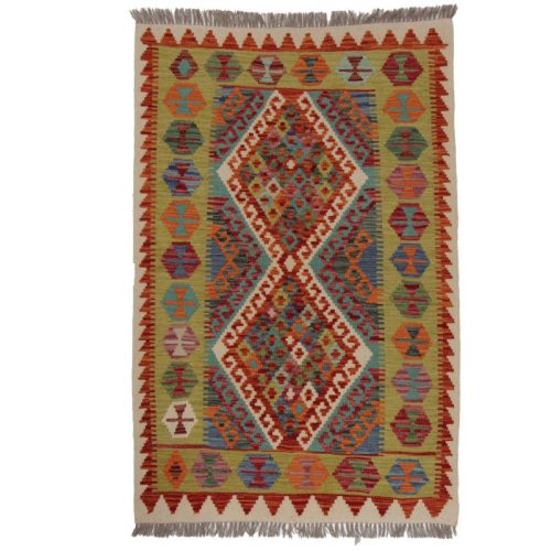 Kilim szőnyeg 153x102 kézi szövésű afgán gyapjú kilim