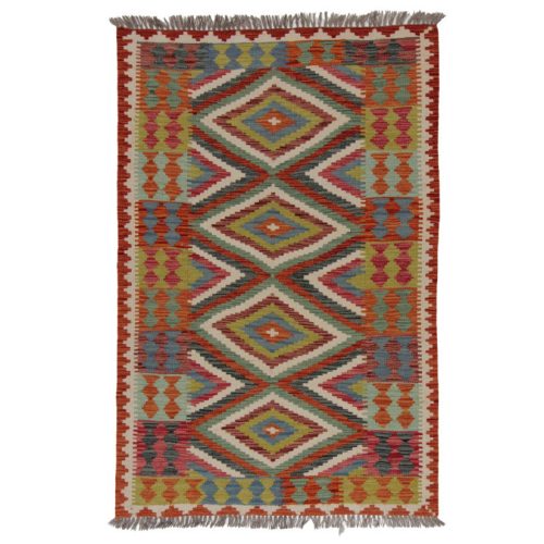 Kilim szőnyeg Chobi 148x99 kézi szövésű afgán gyapjú kilim