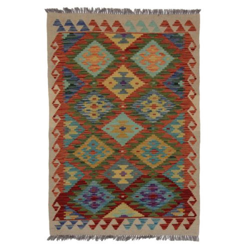 Chobi Kilim szőnyeg 140x96 kézi szövésű afgán gyapjú kilim